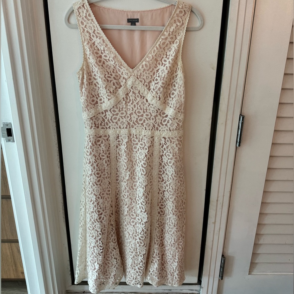 Ann Taylor Blush Midi Dress